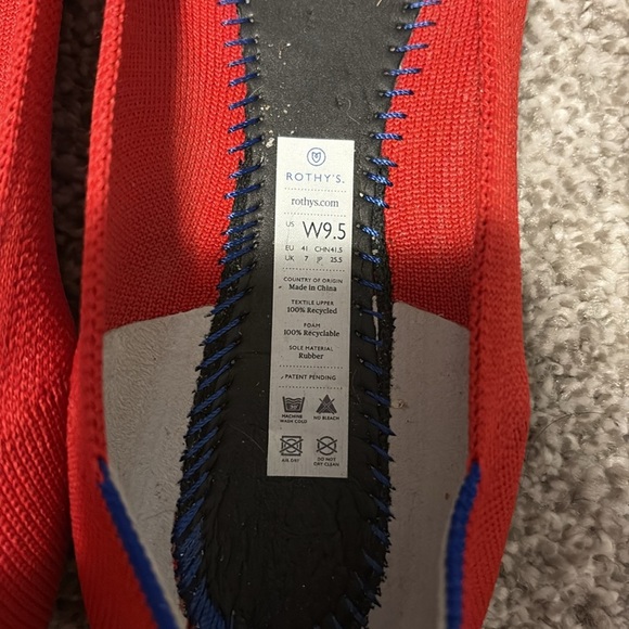 Rothy's Red Flats - Picture 2 of 4
